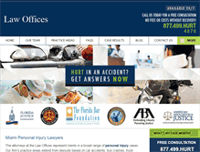 Tablet Screenshot of flaccidentattorney.com